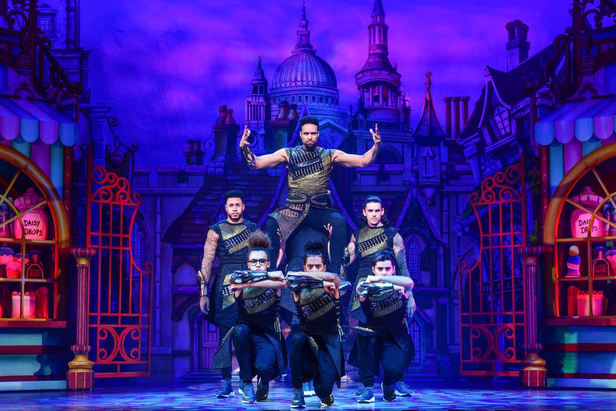 Ashley Banjo and Diversity as The Sultan and His Advisers