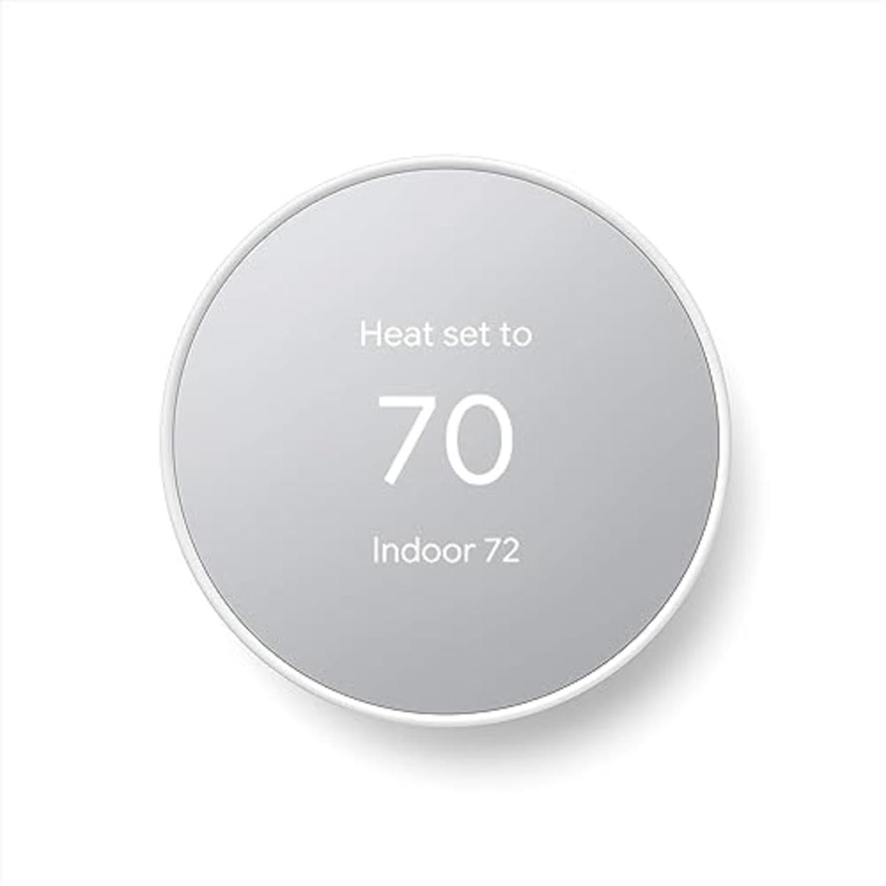 Google Nest Thermostat - Smart Thermostat for Home - Programmable Wifi Thermostat - Snow (AMAZON)