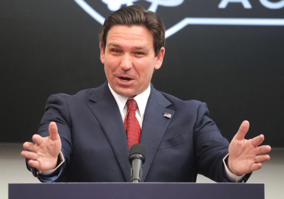 Florida governor Ron DeSantis earlier this year (AP)