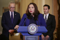 <p>Cette grossesse était désirée depuis un long moment. Tammy Duckworth a fait une fausse couche en 2016, puis a tenté plusieurs fécondations in vitro. Crédit photo : Getty Images </p>