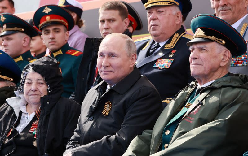 Russian President Vladimir Putin at the Victory Day Parade in Moscow.