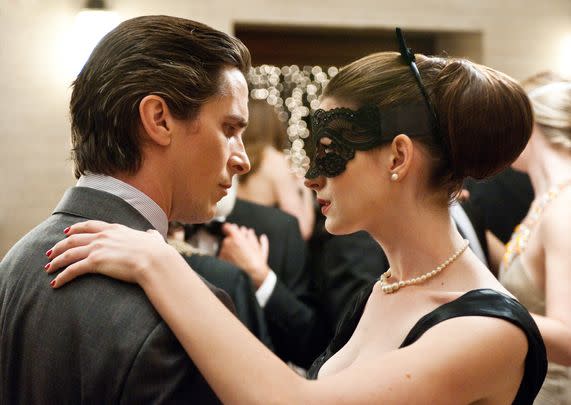 Anne Hathaway with Christian Bale and basically everyone else in 