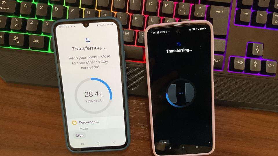 Smart Switch in use with different model Android phones