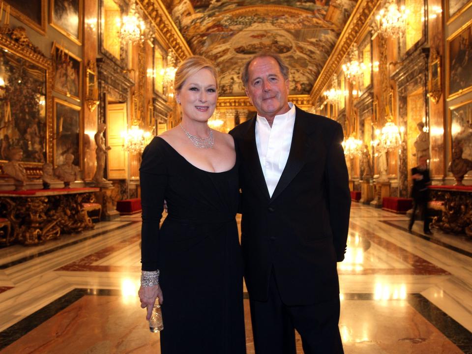 Meryl Streep with her husband Don Gummer attend the Gala Dinner in honour of Meryl Streep during Day 9 of the 4th International Rome Film Festival held at the Palazzo Colonna on October 23, 2009.