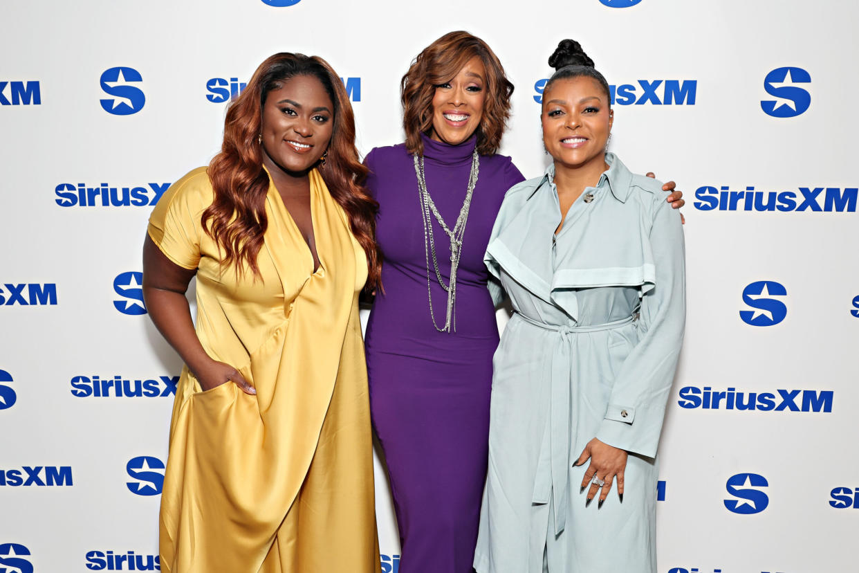 Oscar Movies With Black Nominees pictured: Oscar Nominee Danielle Brooks with Gayle King and Taraji P. Henson | (Photo by Cindy Ord/Getty Images for SiriusXM)
