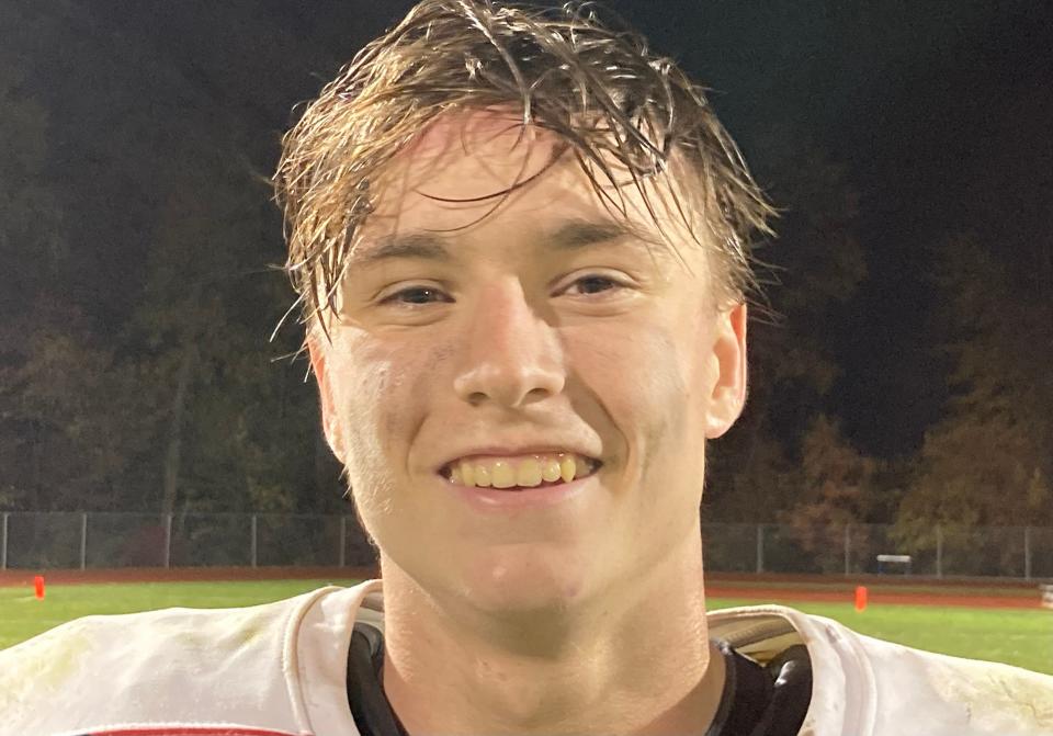 St. Andrew's Griffin Patterson caught two touchdown passes against Brandywine.