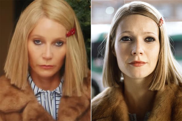 <p>Goop/YouTube; Everett Collection</p> Gwyneth Paltrow as Margot Tenenbaum from 'The Royal Tenenbaums'