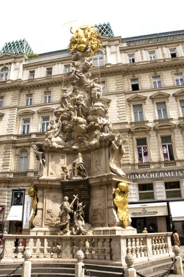 The Plague Column in the Graben, Vienna, Austria