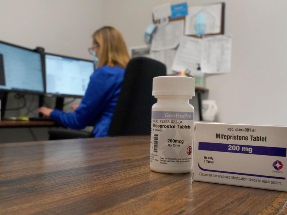 Access to abortion pills is more restricted in Quebec than it is in other provinces. Physicians are calling for rules regarding access to be removed.  (Jeff Roberson/The Associated Press - image credit)