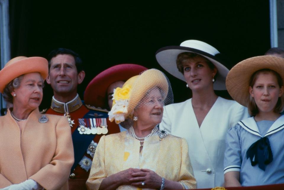 Princess Diana and the Queen