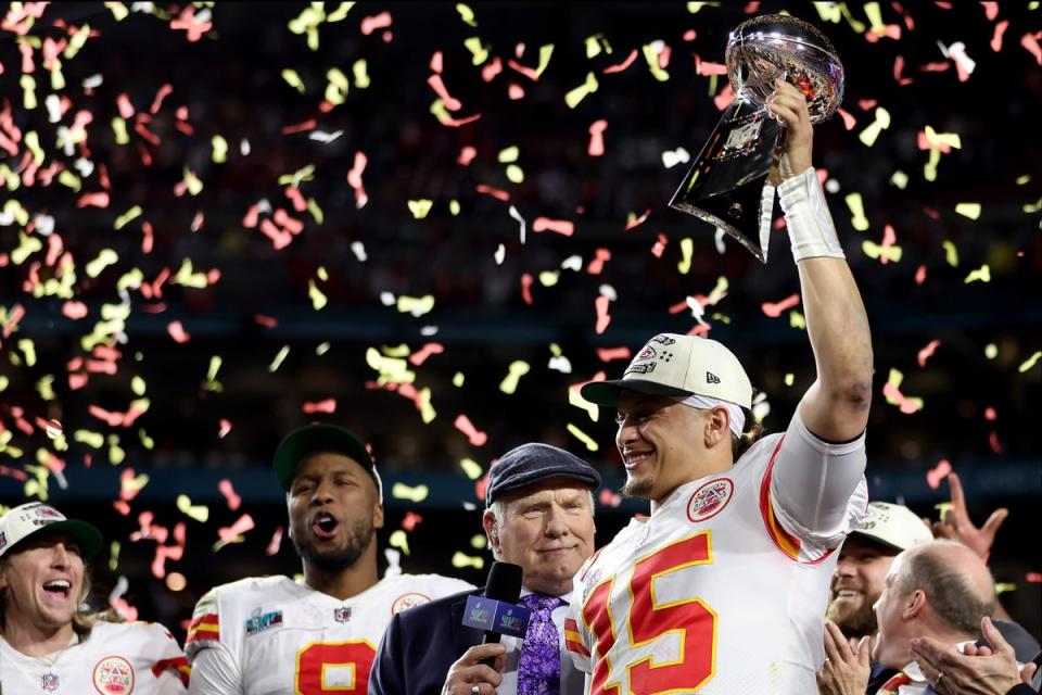 Patrick Mahomes will bid for back-to-back Lombardi Trophy wins  (Getty Images)