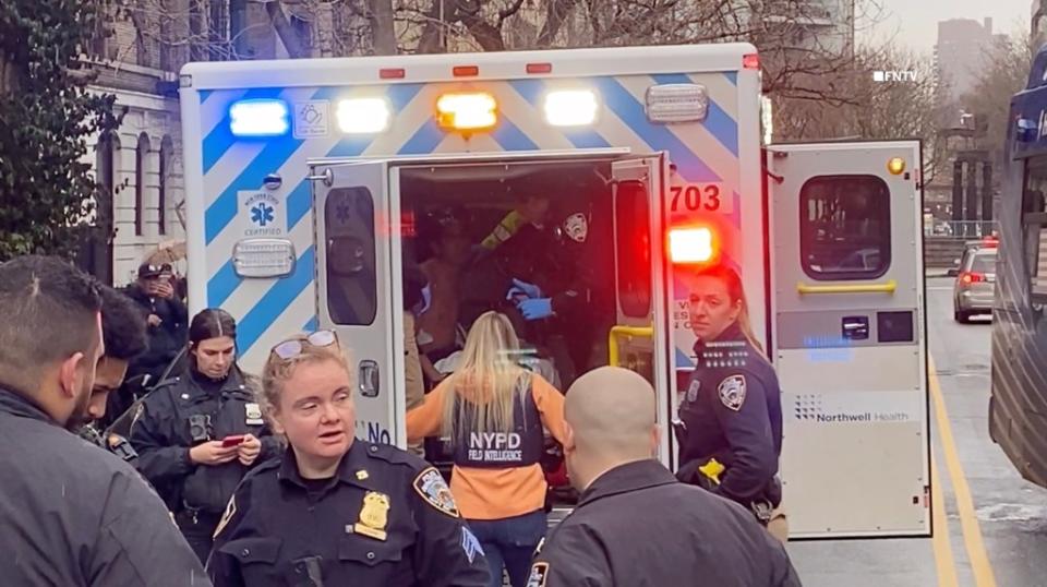 A 24-year-old resident was stabbed in the back and stomach inside a Manhattan migrant shelter. Ken Lopez /FreedomNewsTV