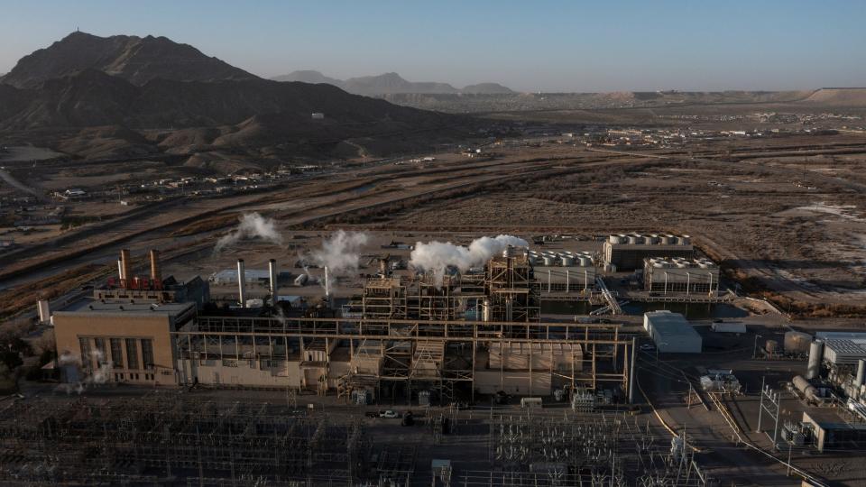 The Rio Grande Power Plant is shown on Feb. 15.