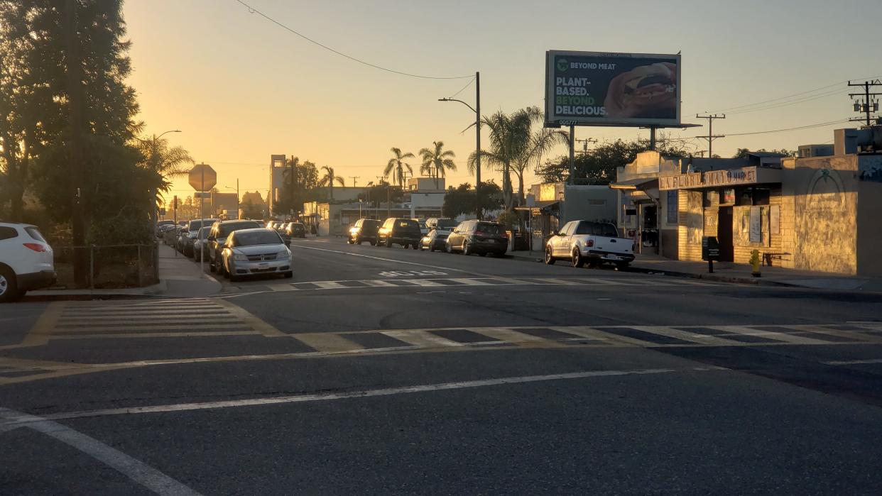 The 700 block of Cooper Road in Oxnard on Tuesday evening.