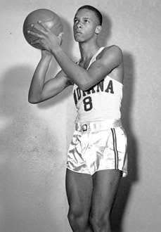 Bill Garrett was the first African-American player in Big Ten history when he played for Indiana from 1949-1951. Garrett came to Indiana after helping Shelbyville High School win the state title in 1947. H-T file photo