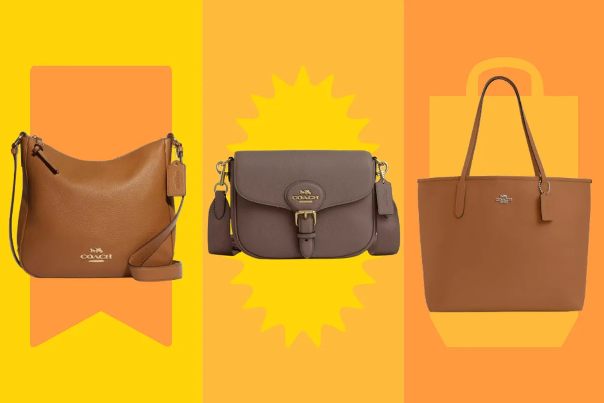 A brown leather bag is a classic fall staple — get up to 70% off at Coach Outlet