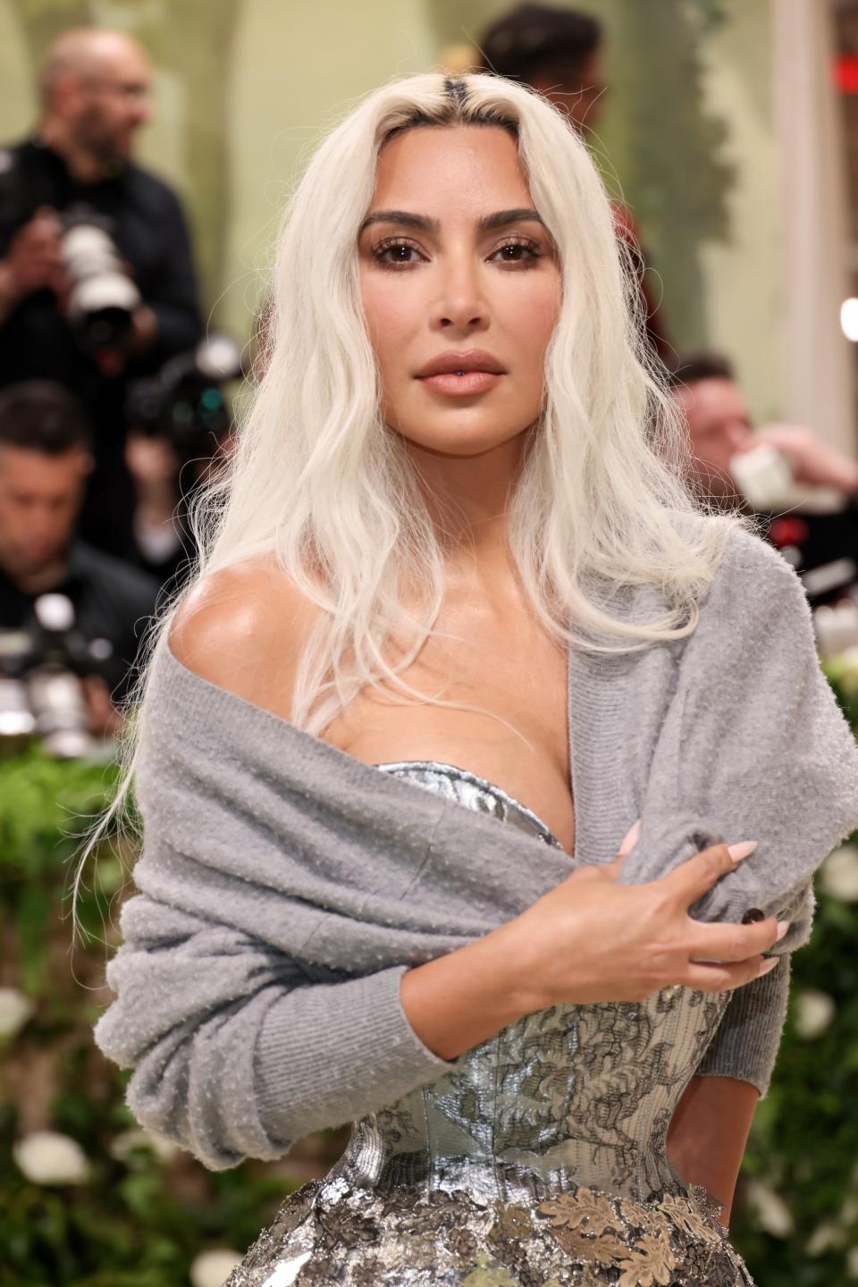 NEW YORK, NEW YORK - MAY 06: Kim Kardashian attends The 2024 Met Gala Celebrating "Sleeping Beauties: Reawakening Fashion" at The Metropolitan Museum of Art on May 06, 2024 in New York City. (Photo by John Shearer/WireImage)