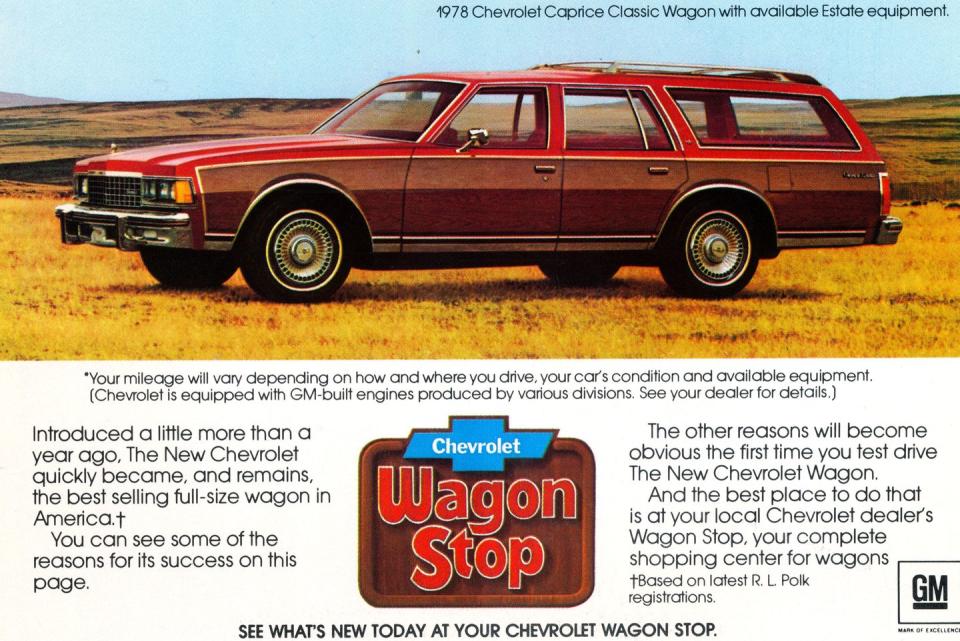 1978 full size chevrolet wagons magazine advertisement