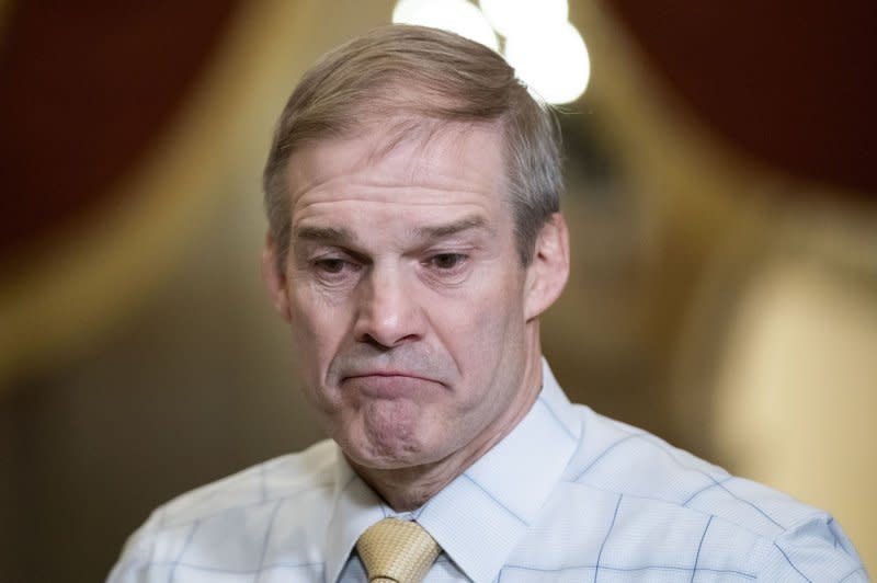 A House subcommittee led by hardline Republican Jim Jordan, R-Ohio, waded into the federal government’s use of AI on Tuesday, with Republicans asserting that federal money being spent to combat misinformation amounts to "censorship." File Photo by Bonnie Cash/UPI