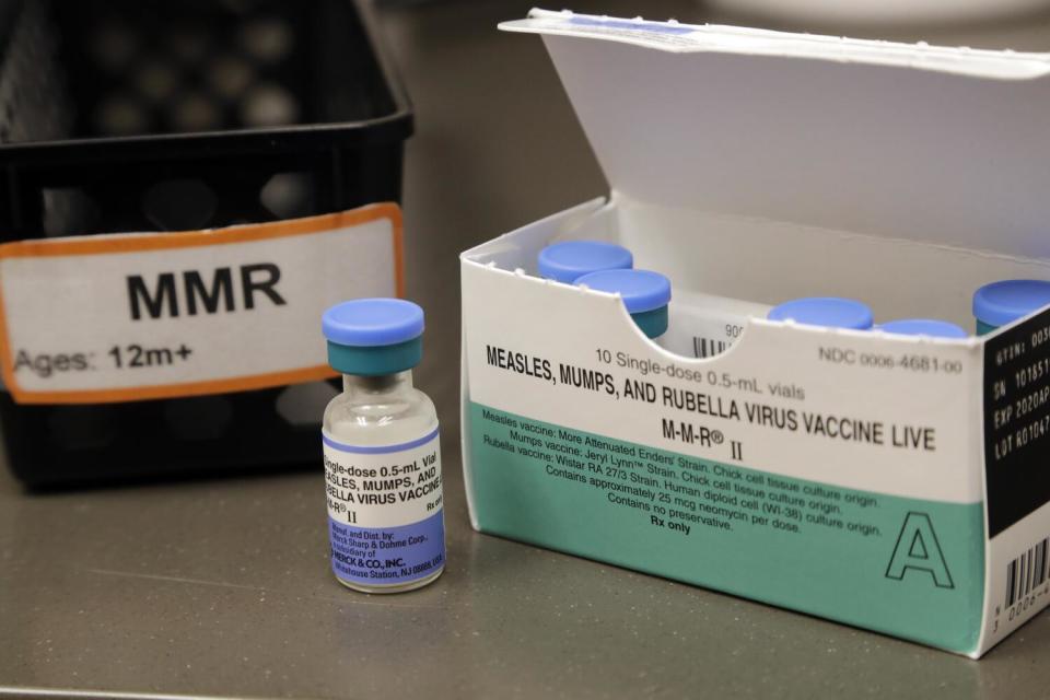 A dose of MMR vaccine.