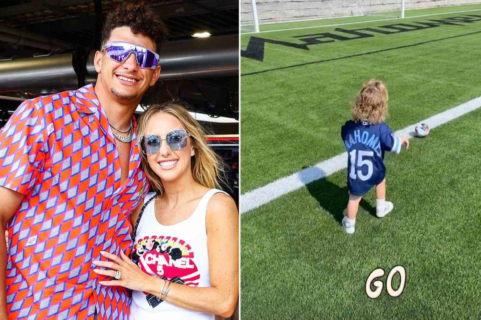 <p>Mark Thompson/Getty, Brittany Mahomes/instagram</p>