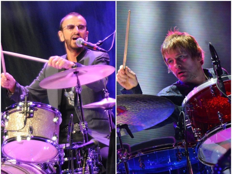 Ringo Starr and Zak Starkey