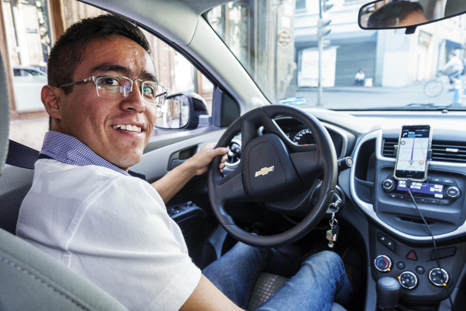 An UBER driver. (Photo by: Jeffrey Greenberg/Universal Images Group via Getty Images)