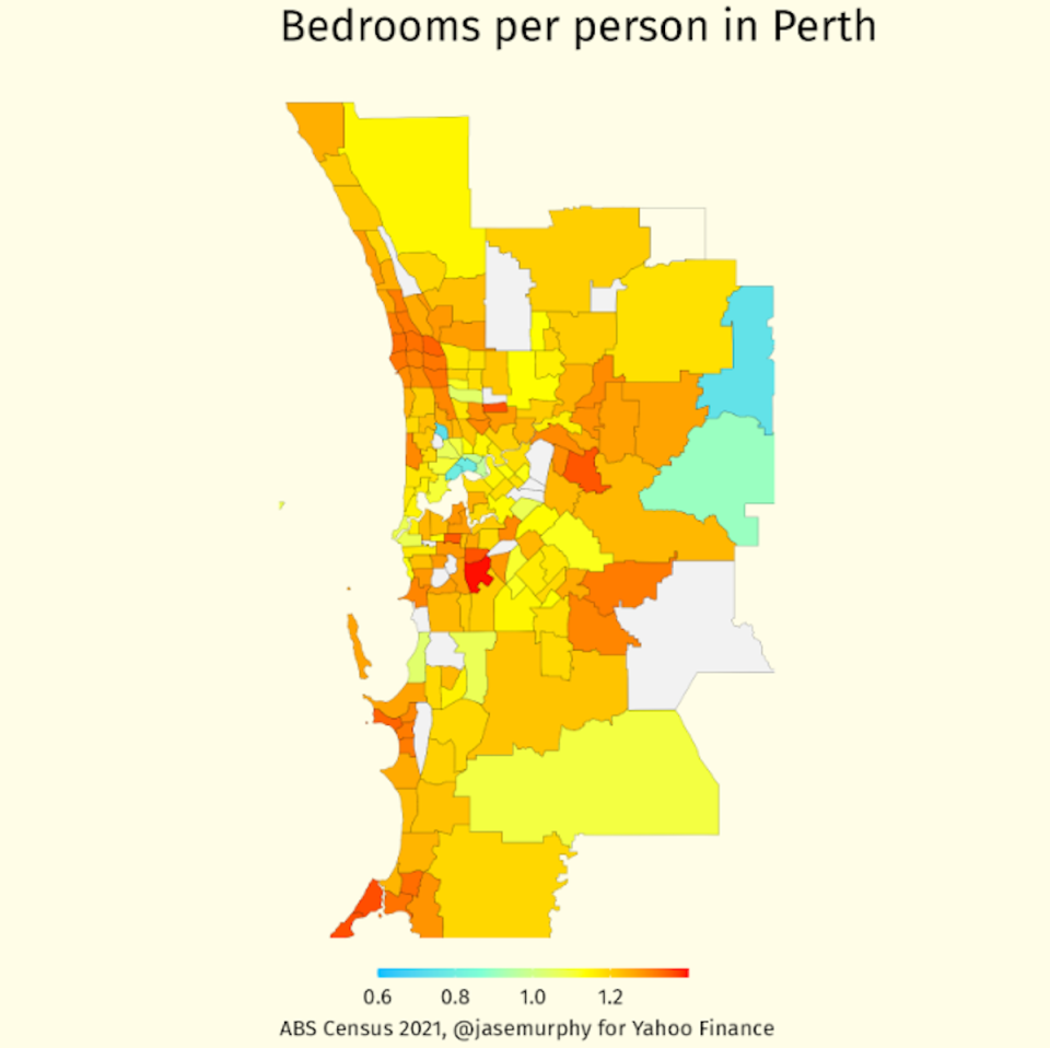 Graphic with information about homes with spare rooms.