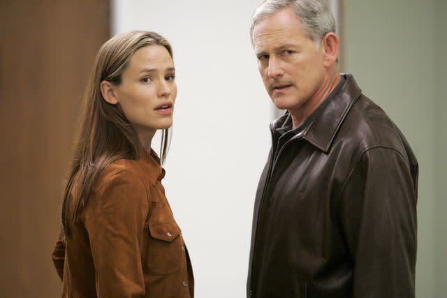 <p>Craig Sjodin/Disney General Entertainment Content via Getty</p> Victor Garber and Jennifer Garner starred as father and daughter CIA agents in 'Alias.'