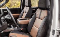 <p>The seats are flat, hard, and unsupportive, and the fronts don't massage you (like the Ford's) and the rears aren't cooled (like the Ram's).</p>