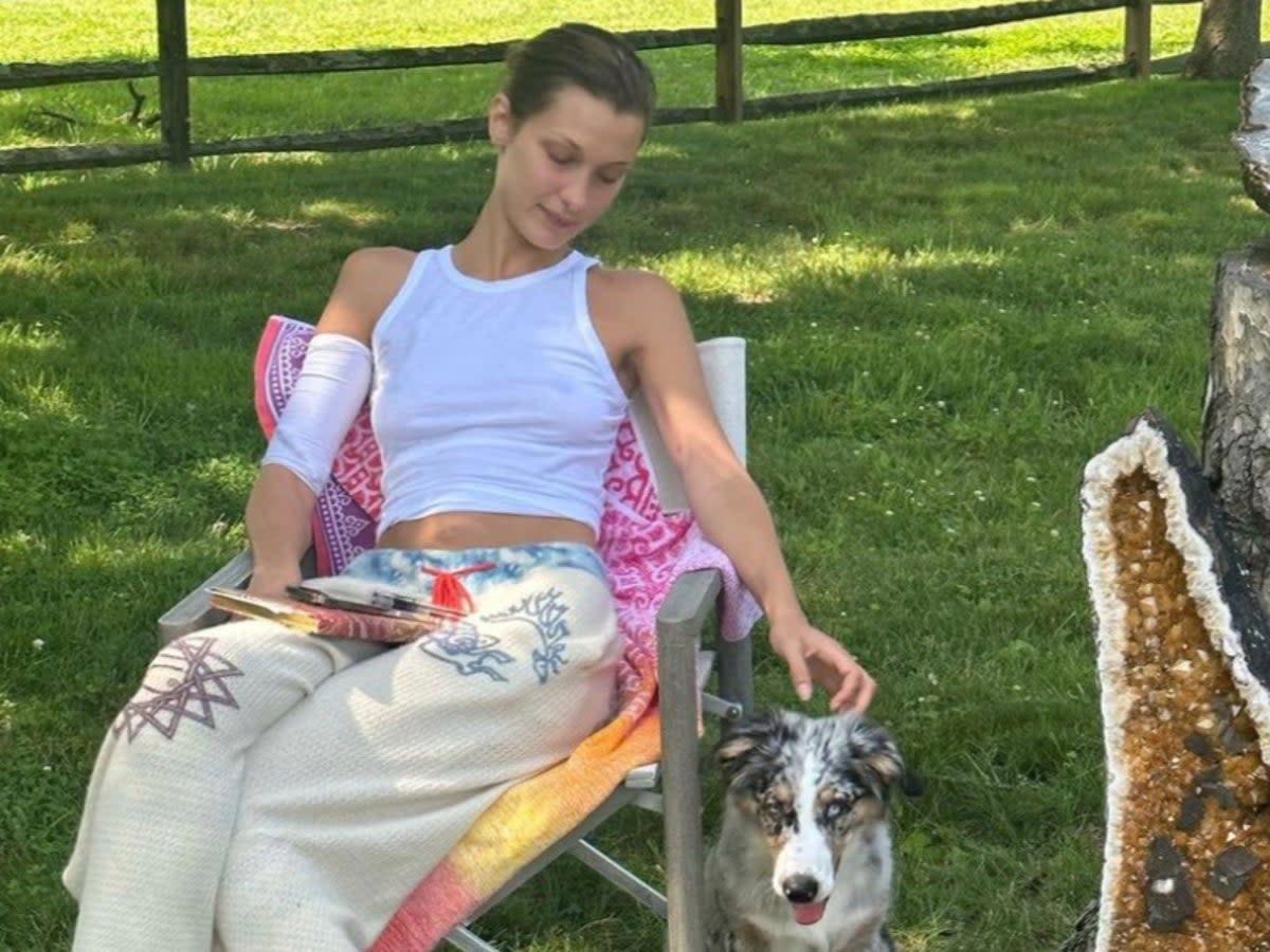 Bella Hadid sparked controversy when she requested donations from her followers for her friend’s business  (Instagram)