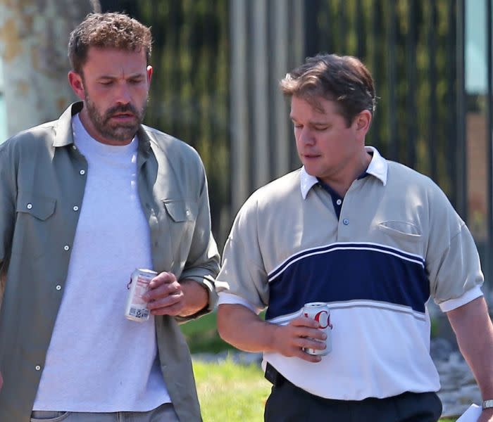 Ben Affleck y Matt Damon en pleno rodaje de la película sobre Sonny Vaccaro