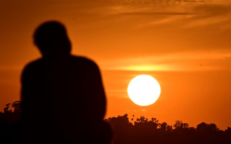 Sunset in Los Angeles, California, in July 2023 (Frederic J. BROWN)