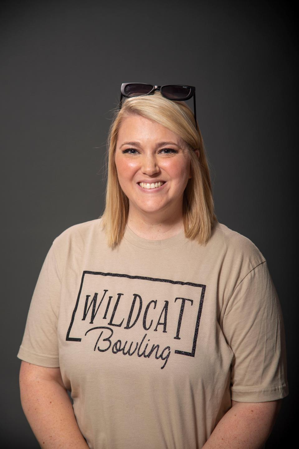 Oak Ridge High School math teacher Julianne Fowler, who helped coach bowling at South-Doyle High School, pushed to add the sport at ORHS and is the first ORHS bowling coach.