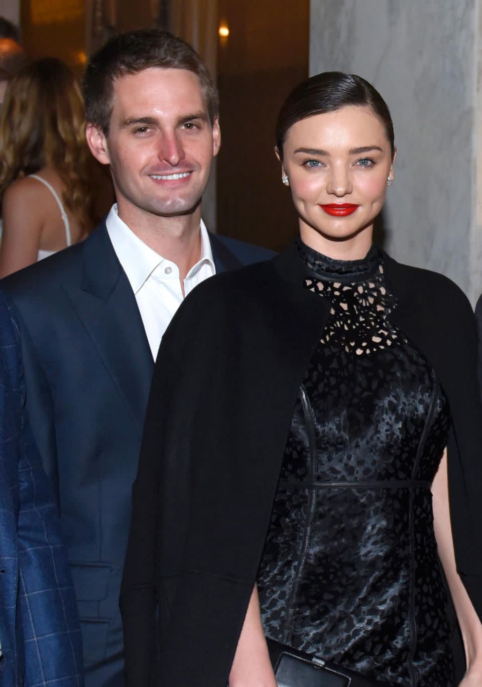 Evan and Miranda, pictured here together last year, tied the knot earlier this year. Source: Getty