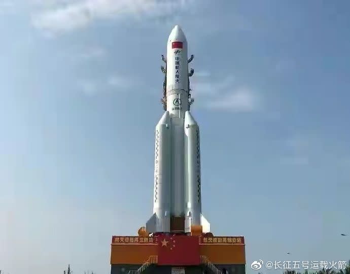 ▲中國大陸長征火箭。（圖／翻攝自微博）