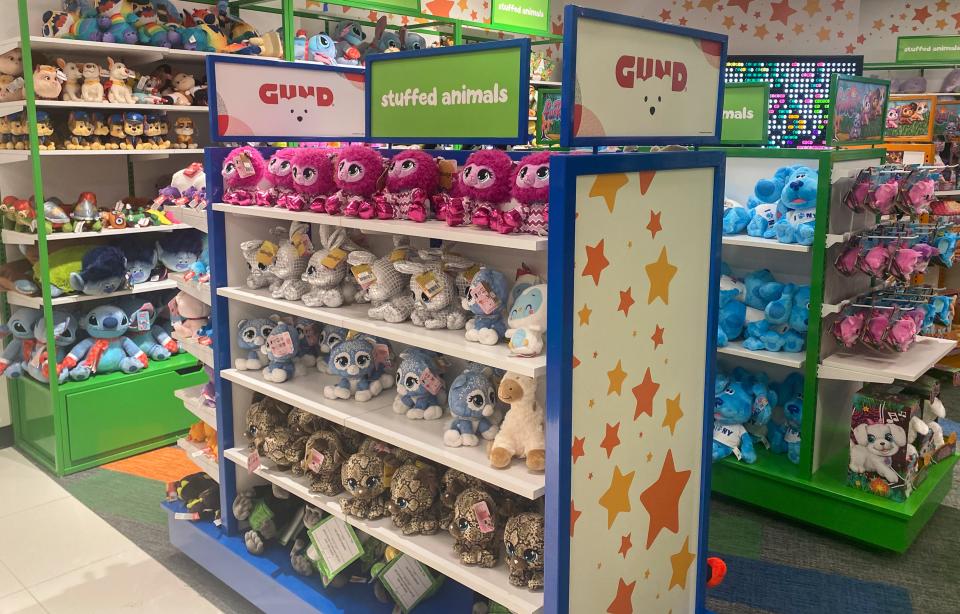 The stuffed animal section.