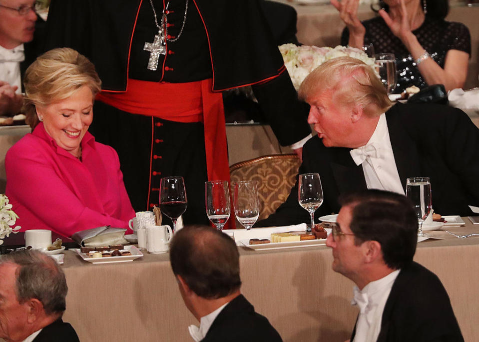 TRUMP UND CLINTON BEI CHARITY-EVENT