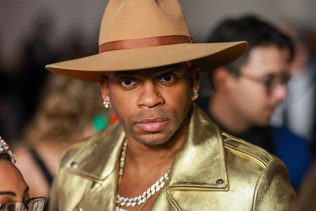 <p>Matt Winkelmeyer/Getty Images</p> Jimmie Allen attends the MusiCares Persons of the Year gala in Los Angeles in 2023.