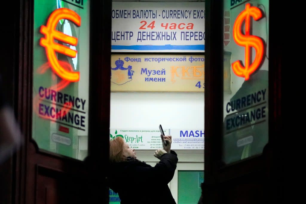 Russia Ukraine Stock Exchange (Copyright 2022 The Associated Press. All rights reserved)