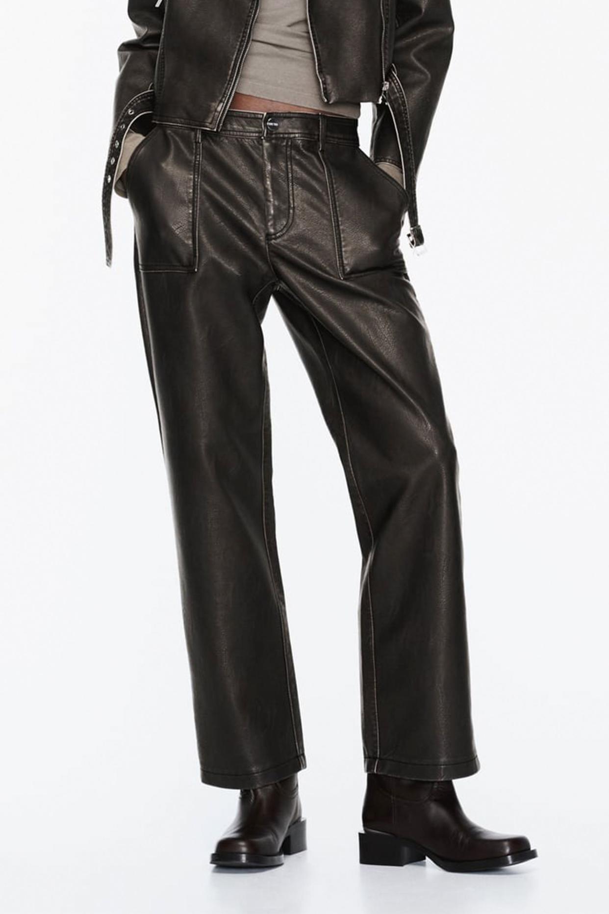 <p><a href="https://go.redirectingat.com?id=74968X1596630&url=https%3A%2F%2Fwww.zara.com%2Fus%2Fen%2Fmid-waist-straight-leg-faux-leather-pants-p02949228.html&sref=https%3A%2F%2Fwww.elle.com%2Ffashion%2Fshopping%2Fg41602694%2Fbest-leather-pants%2F" rel="nofollow noopener" target="_blank" data-ylk="slk:Shop Now;elm:context_link;itc:0;sec:content-canvas" class="link rapid-noclick-resp">Shop Now</a></p><p>Mid Waist Straight Leg Faux Leather Pants</p><p>zara.com</p><p>$49.90</p>