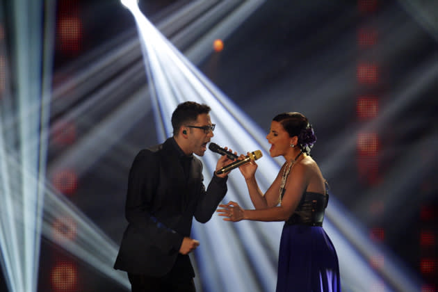 James performt mit Superstar Nelly Furtado. (Bild: ddp)