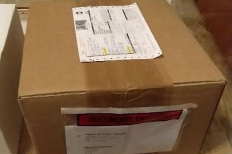 One of the packages sent via UPS and containing Class A drugs