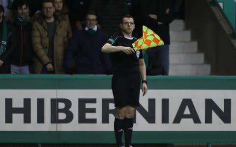 Mr Ross on linesman duty - Credit: Andrew Milligan /PA