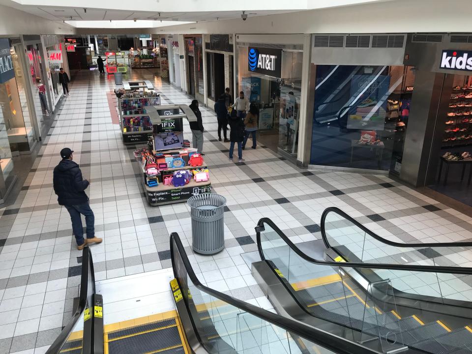 The interior of the Galleria in White Plains is pictured, March 6, 2020. 