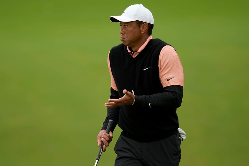 Tiger Woods withdrew from the US PGA Championship after a third round of 79 (Sue Ogrocki/AP) (AP)