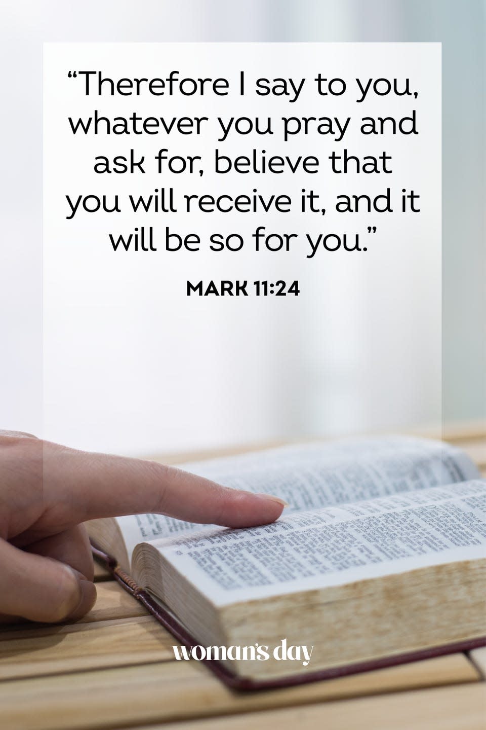 1) Mark 11:24