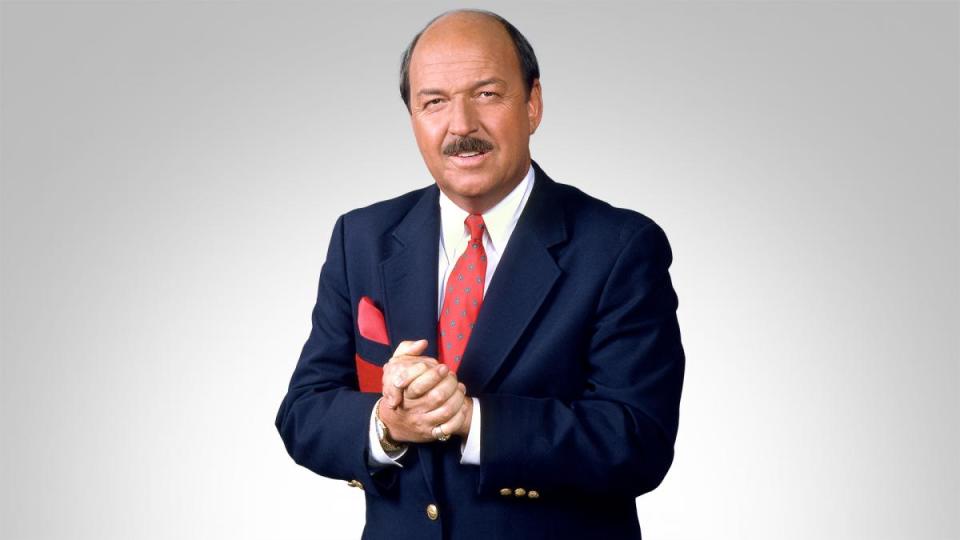WWE Hall of Fame announcer ‘Mean’ Gene Okerlund has died at age 76, the company announced on Wednesday, Jan. 2, 2019. (Photo courtesy of WWE)