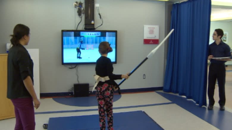 New hockey video game helping Glenrose patients recover