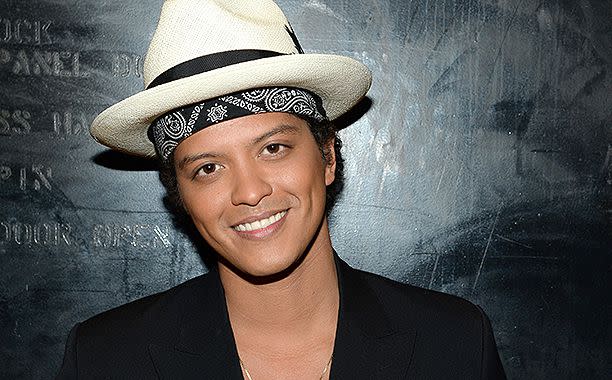 Kevin Mazur/WireImage Bruno Mars attends the 37th annual Kennedy Center Honors on Dec. 7, 2014